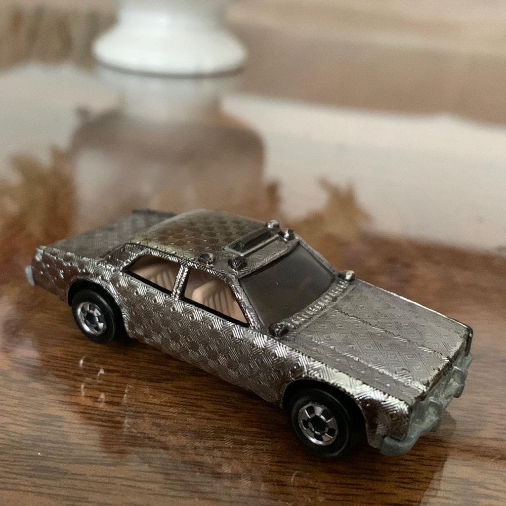 Hot Wheels 1977 Silver Chrome Gleamer Patrol Cop Police Car Metal Gleam Team